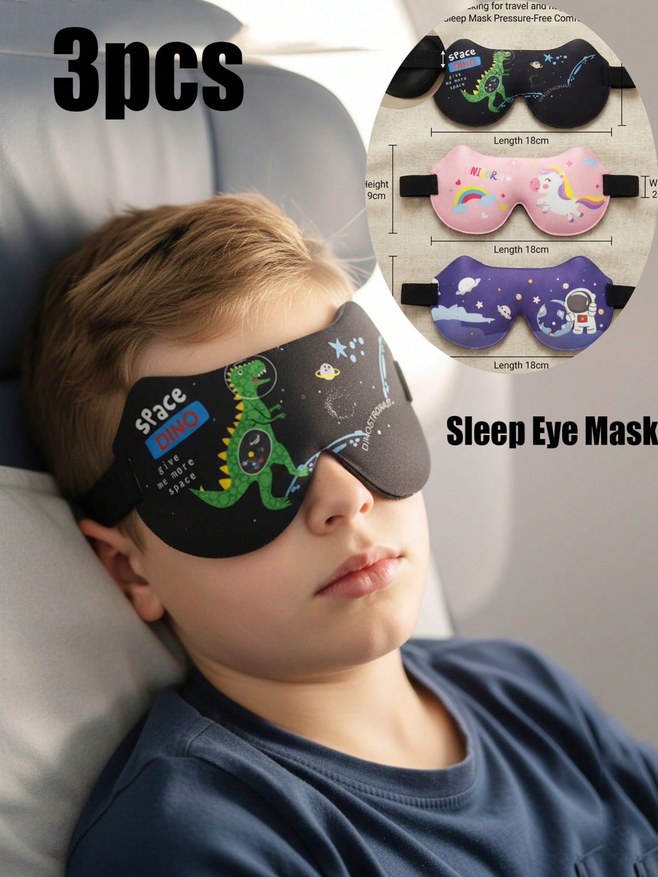 3D Printing Mask - Antifaz 3D estéreo para dormir para