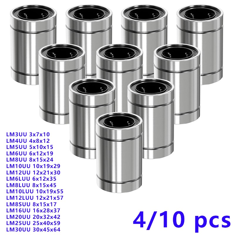 4/10 Uds LM8UU LM10UU LM16UU L - 3D Printing Guide reseña y precio